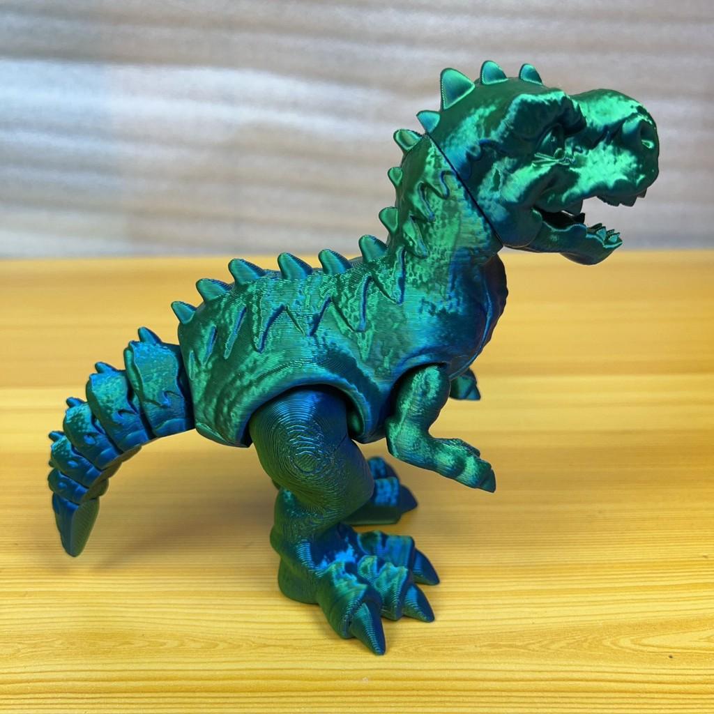 Dinosaur Toy 3d Printed T Rex Kids Creative Multihued Articulated Decor Model For Children