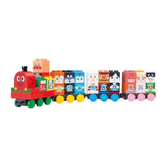 [BANDAI] BlockLabo BlockLabo Anpanman SL Man and 1 2 3! Suuji Block Set Recommended for ages 1.5 and up Go! anpanman