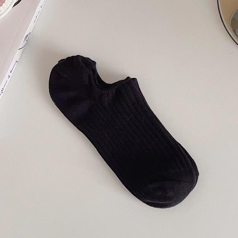 

Женские носки-невидимки с низким вырезом, силиконовые, противоскользящие - однотонные, в японском стиле, короткие хлопковые для лета One Size