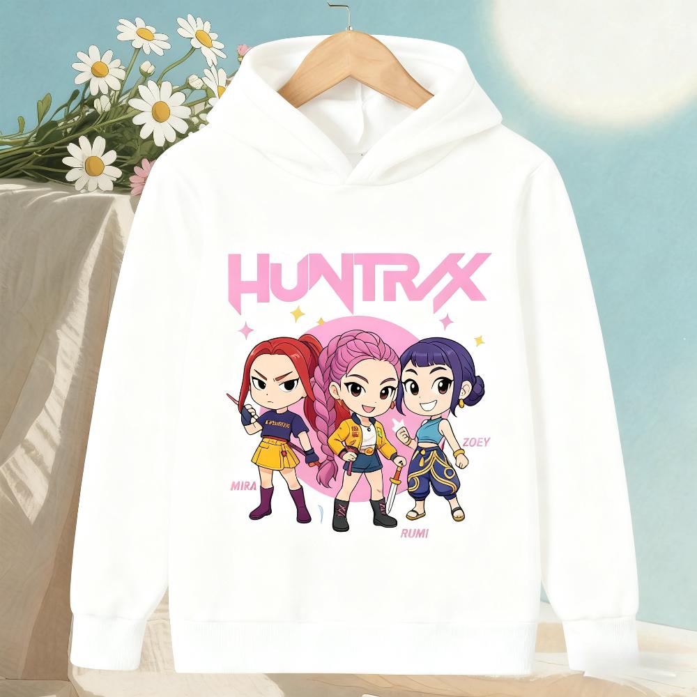 Hoodies Sweatshirts Girls Children's Cartoon Print Girl Fashion Hoodie Comfortable Casual Children's Top