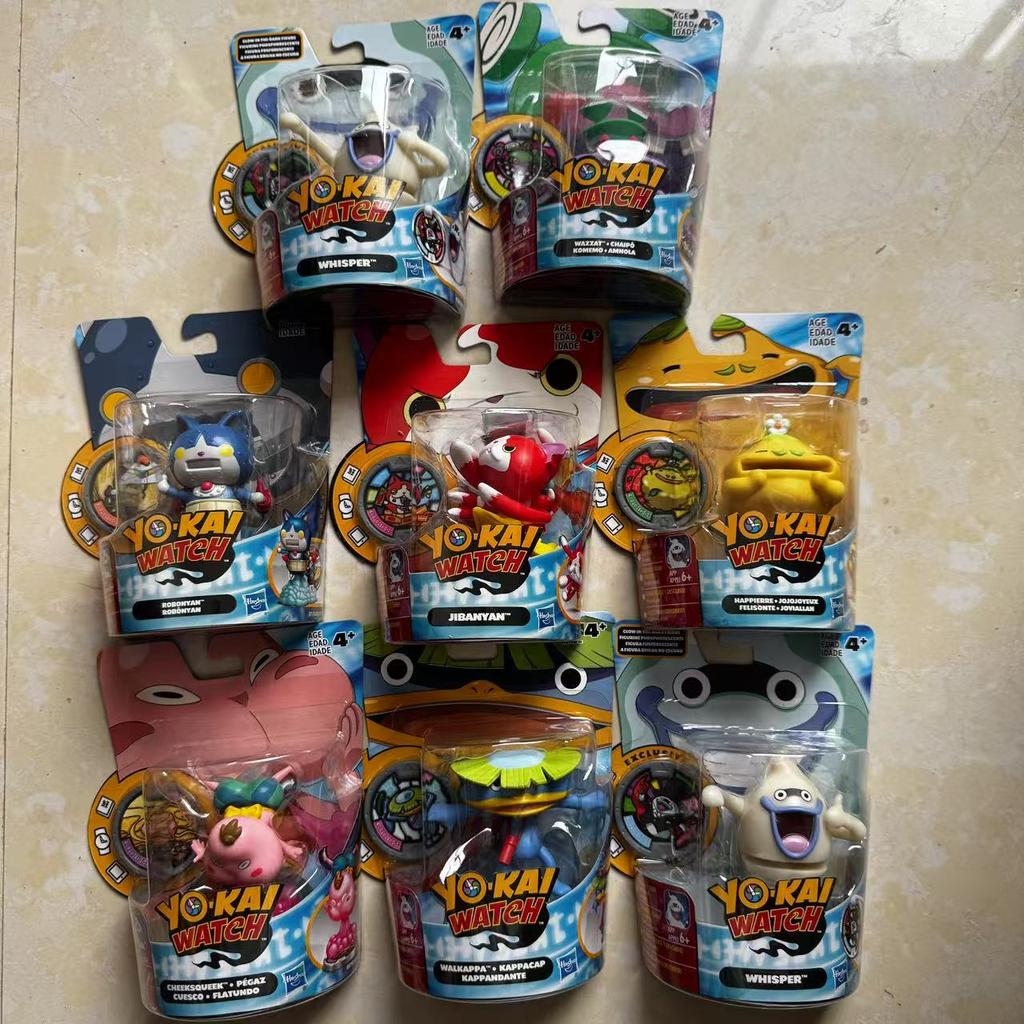 Echte japanische Anime Yokai Watch Sammlung WAZZAT HAPPIERRE JIBANYAN ROBONYAN Actionfigur Spielzeug