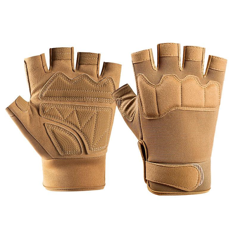 

Men s and women s outdoor sports riding training gloves non-slip and wear-resistant tactical military fan protective gloves XL пісочний