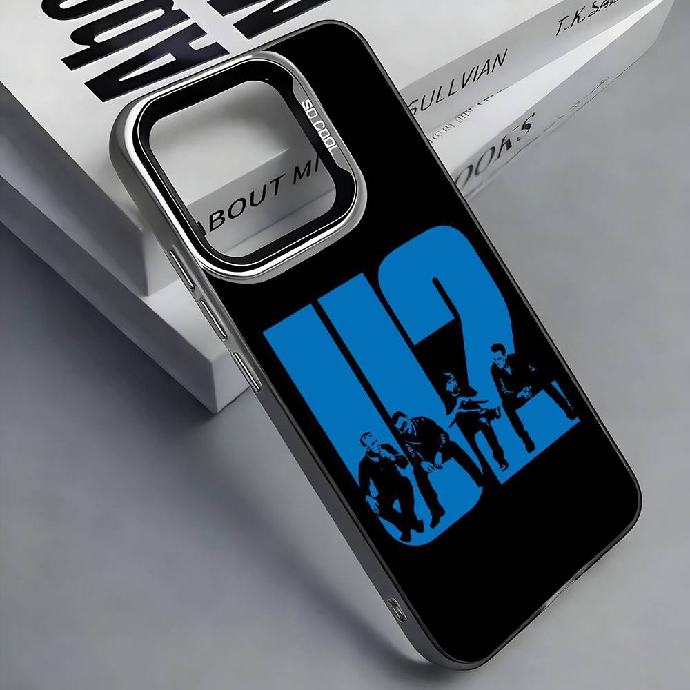 

Band U-U2 Phone Case For iPhone 17,16,15,14,13,12,11 Plus,Pro Max,Colored Silver Phone Case iPhone15