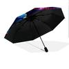 1 PC Automatic Folding Umbrella - Elephant Galaxy Pattern, Portable & Foldable Design with 8 Ribs, Christmas Birthday Gifts