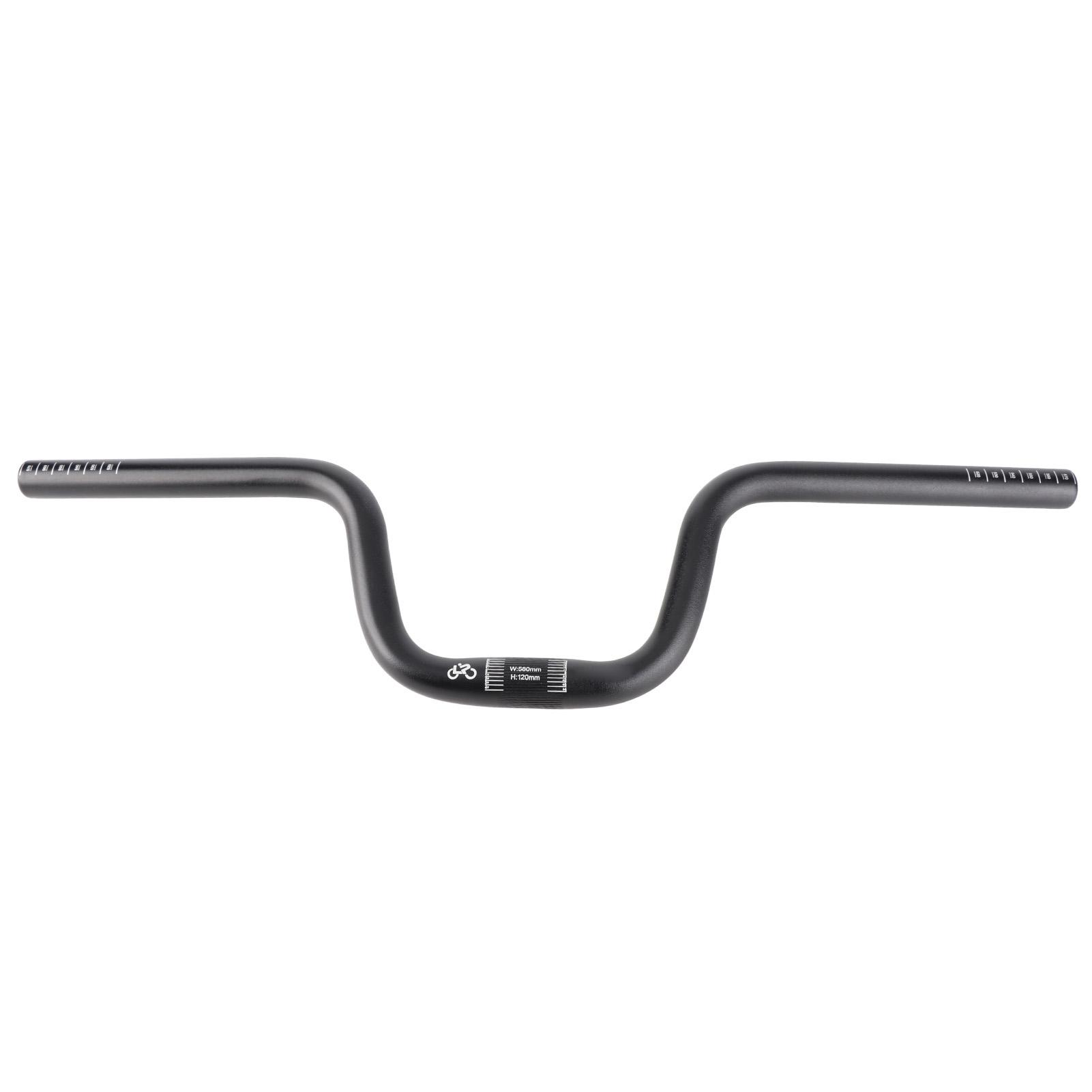 

Mountain Bike 25.4mm Diameter 580mm Extra Long Handlebar Aluminum Alloy Folding Road Bike Riser Handlebar Bike Acessories