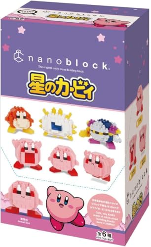 Kawada Nanoblock Mini Nano Kirby (BOX) NBMC_29S BOX Product 1 BOX = 6 pieces, 6 types in total
