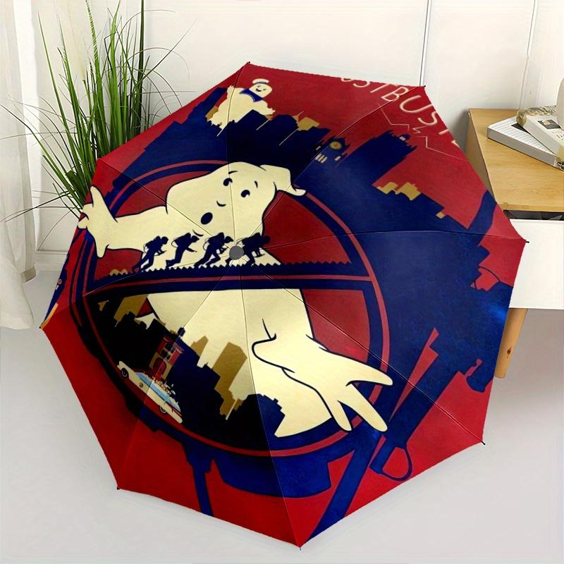 

The Real GhostBusters Automatic Opening and Closing Umbrella - Lightweight 3-Fold Design, Suitable for Fans, Travel, Daily Use - Official Product, Int