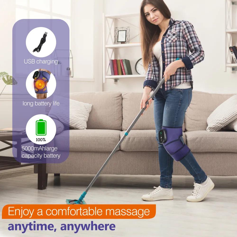 3-Modus Arthritis Schmerz Knie-Massagegerät Thermisch Elektrisch Bein Gelenk Heizung Vibration Massage Therapie Ellbogenbandage