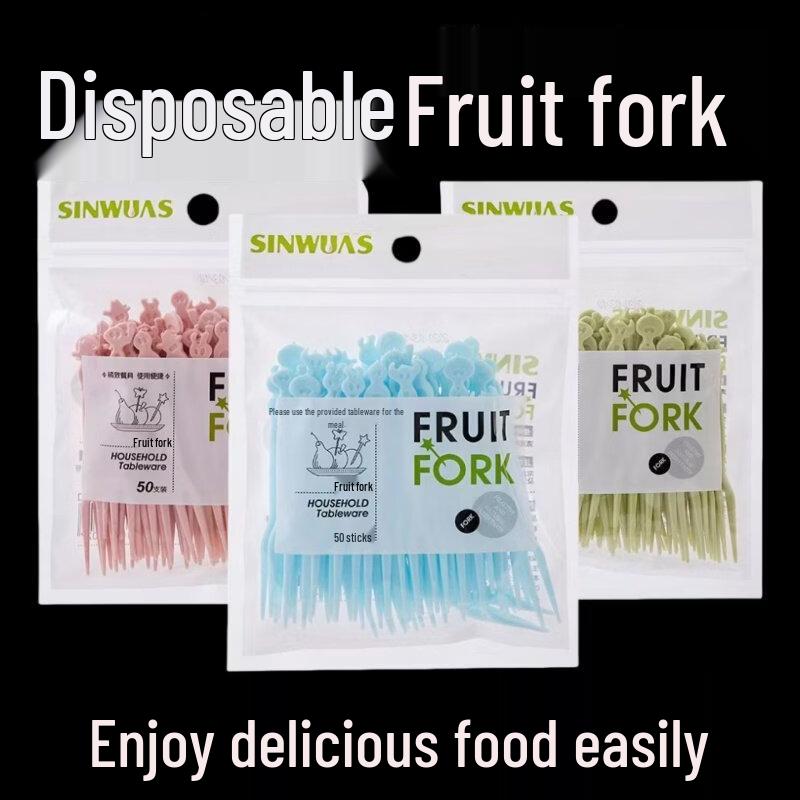 ZISIZ Disposable Fruit Fork Set