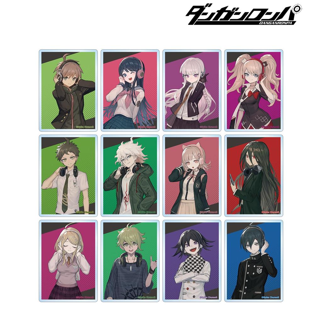 Danganronpa Series Lack Illustration Headphones Trading Acrylic Cards Box of 12 Ver.
