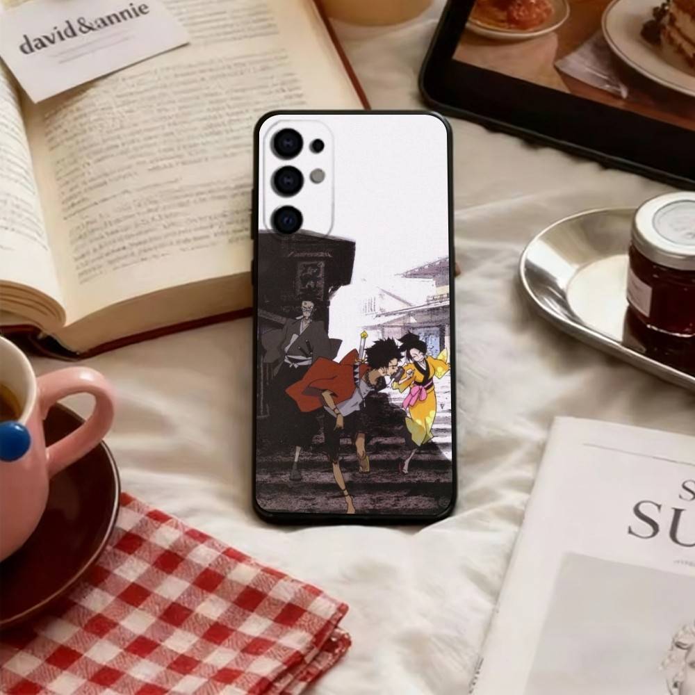 Samurai Champloo Phone Case For Samsung S25,S24,S21,S22,S23,S30,Ultra,S20,Plus,Fe,Lite,Note,10,Soft Black Cover