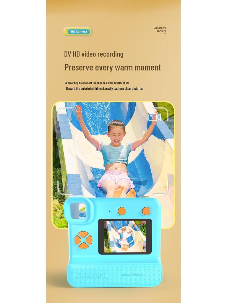 Children's Instant Camera: Capture Photos & Videos with Thermal Printing - HD Smart Photo Toy & Festive Gift