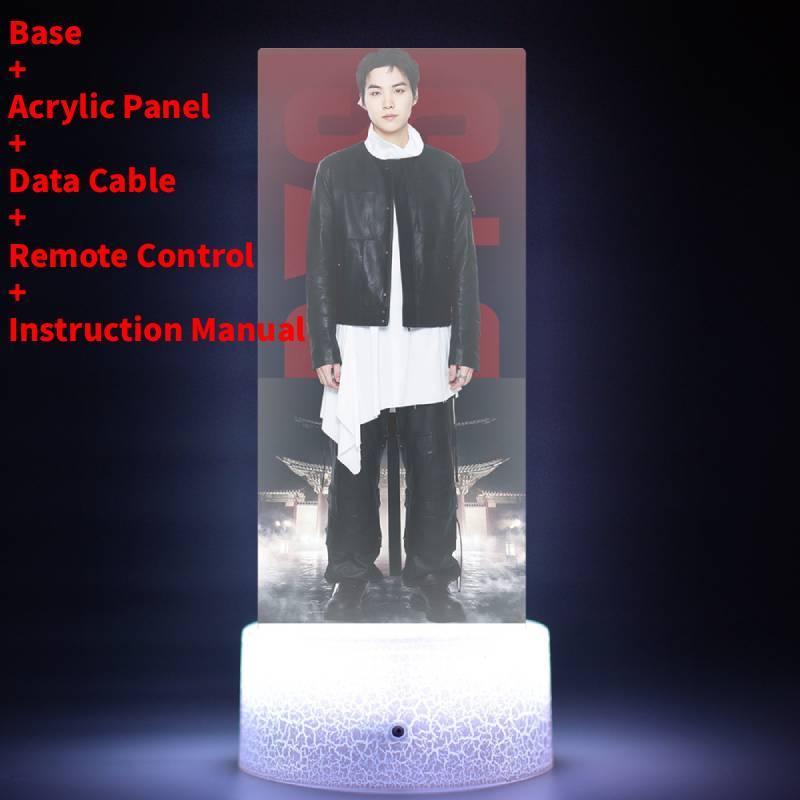 Lumină de noapte LED pentru concertul de revenire al turneului mondial BTS cu telecomandă pentru decorarea camerei și cadou de colecție