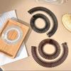 Plastic Full Circle Stretch Flexible Comb Women Girls Teeth Hair Accessories For Travel Makeup Bath For Swimming