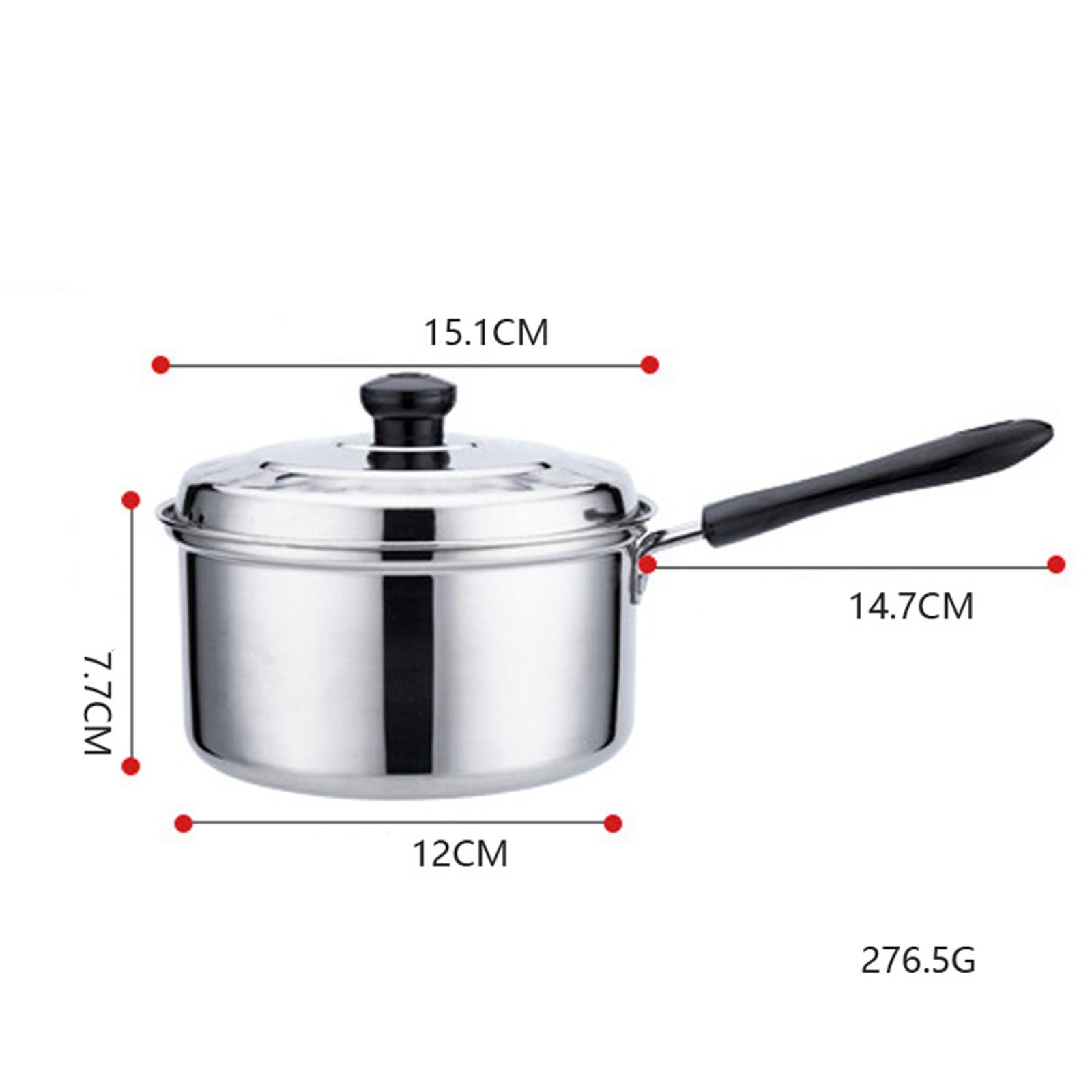 

Nonstick Saucepan with Lid Metal Noodles Pasta Insulated Handle Soup Pot for Hiking Hotel Camping Indoor Outdoor Restaurant