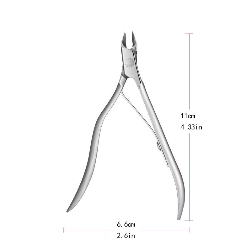 1Pcs Nail Art Cuticle Scissor Nippers Clipper Dead Skin Remover Cut Plier Manicure Stainless Steel Trimming Pedicure Care Tools