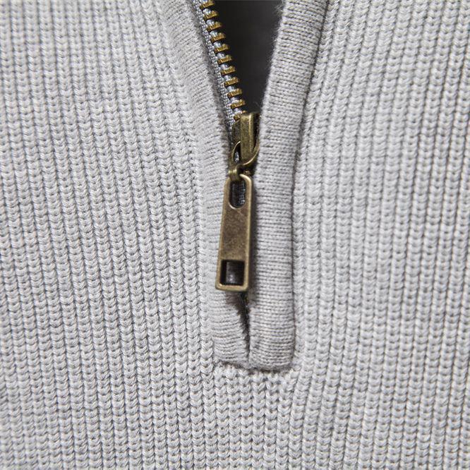 Pull Polyvalent pour Homme à Fermeture Éclair et Col Montant - Couleur Unie - Tendance Automne/Hiver à Manches Longues Style Européen