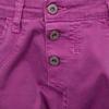 Women's Slim Magenta Trousers with Turn-ups PLEASE