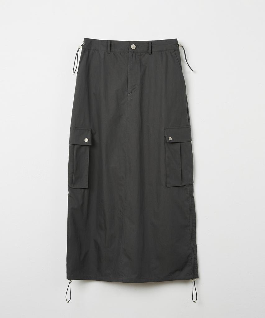 Kimwear (Women) String Cargo Skirt_Charcoal