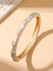 FTCY Colorful Enamel Flower Bangles For Women Enamel Dropped Glaze Floral Zircon Bangle Luxury Jewelry Gifts