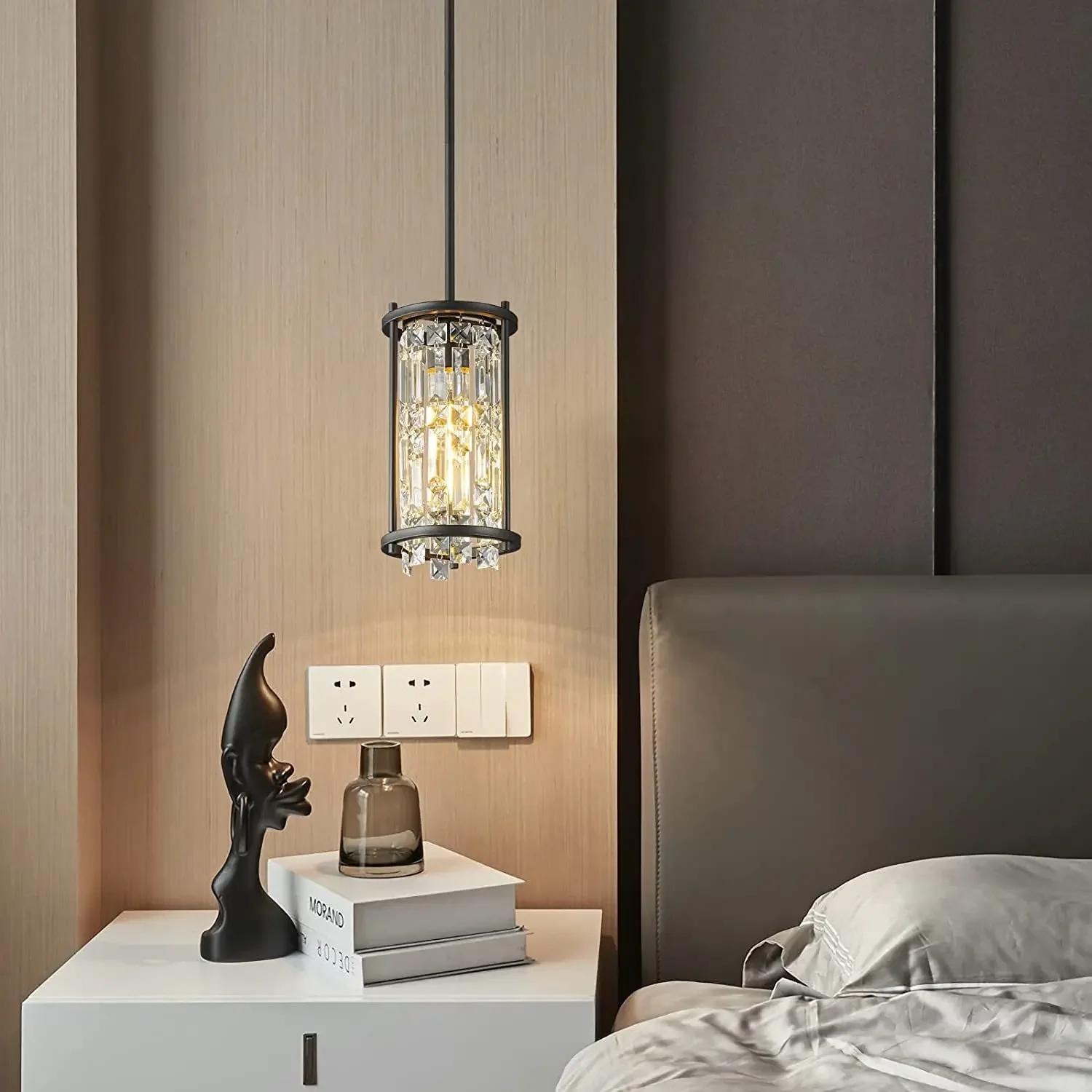 

Современная хрустальная люстра, подвесные светильники для потолочного светильника, винтажный подвесной светильник для гостиной, столовой, спальни