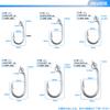 Pack of 10 Stainless Steel Fishing Hooks with Rings for Tuna and Yellowfin Longline Trolling Hooks with Triple Strengthened Thick Wire for Large Game