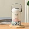 Insulated Hand-held Thermos Cup 316 Stainless Steel Straw Thermal Water Bottle  Practical Gift