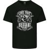 Live Fast Ride Motorbike Motorcycle Biker Mens Light Cotton T-Shirt Unisex T-Shirt
