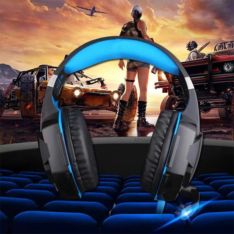 Game Headphones Gaming Headsets Bass Stereo Over-Head Earphone PC Laptop Microphone Wired Headset for Computer PS4 Xbox