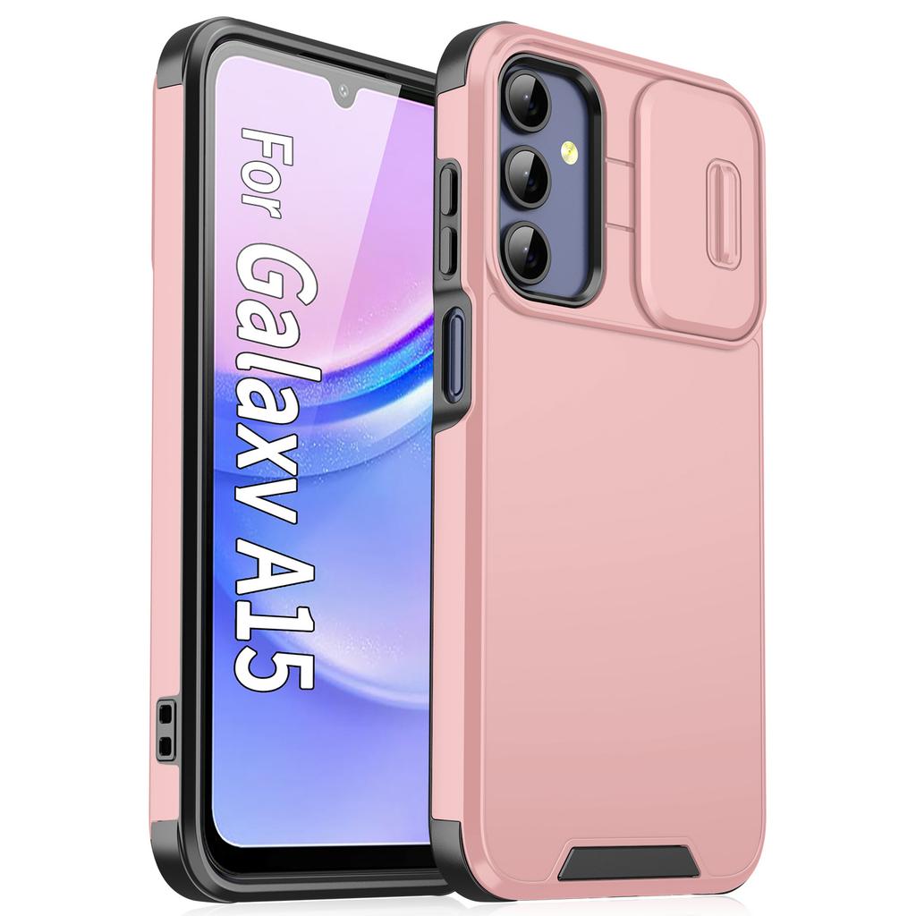 Przesuwana osłona ochronna aparatu do Samsung Galaxy A55 A56 A36 A54 A53 A14 A17 A35 A15 A16 5G Matowy odporny na wstrząsy Pancerz Etui na telefon