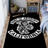 Sons Anarchy: Brotherhood Rebellion carpet floor mats Doormat Art Christmas gifts Dormitory decoration