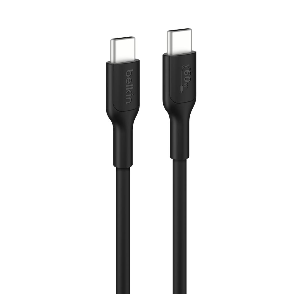 Belkin zu CAB023fq2MBK USB-C USB-C Kabel, 60W, 2.0, PCR, 2M, Schwarz,