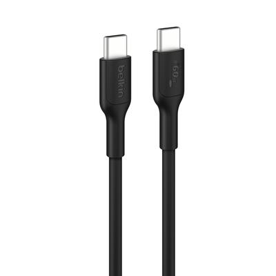 Belkin To CAB023fq2MBK USB-C USB-C Cable, 60W, 2.0, PCR, 2M, Black,