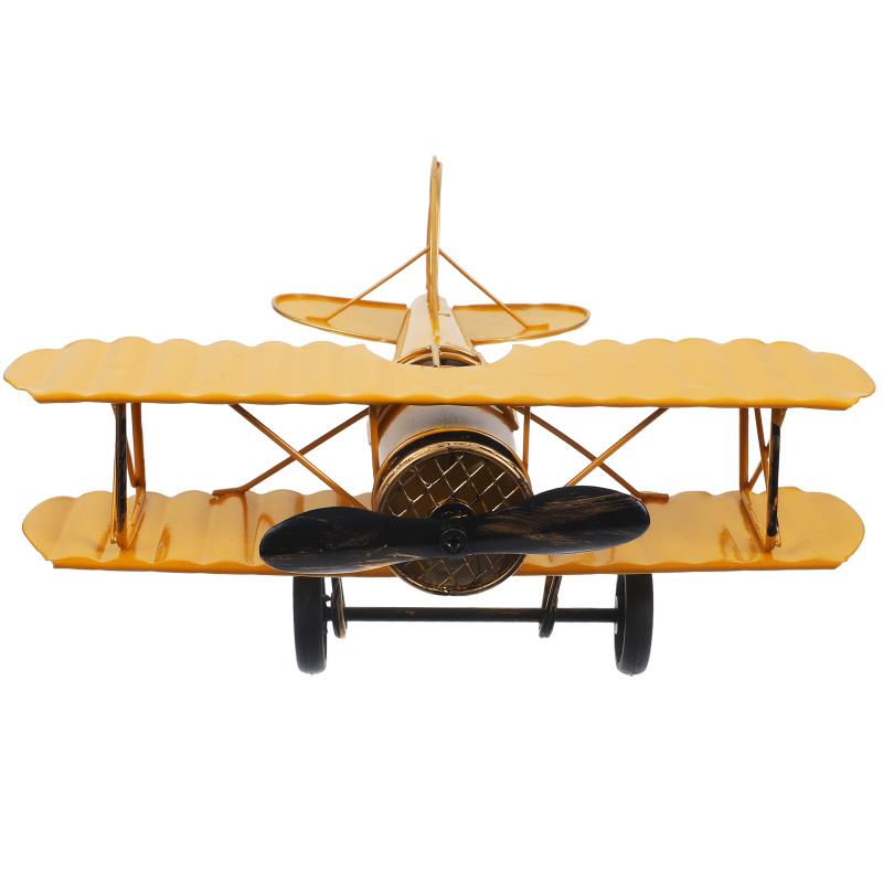 Handmade Small Airplane Model Ornaments Creative Plane Statue Miniatures Art Crafts Decoration Desk Accessories Gift