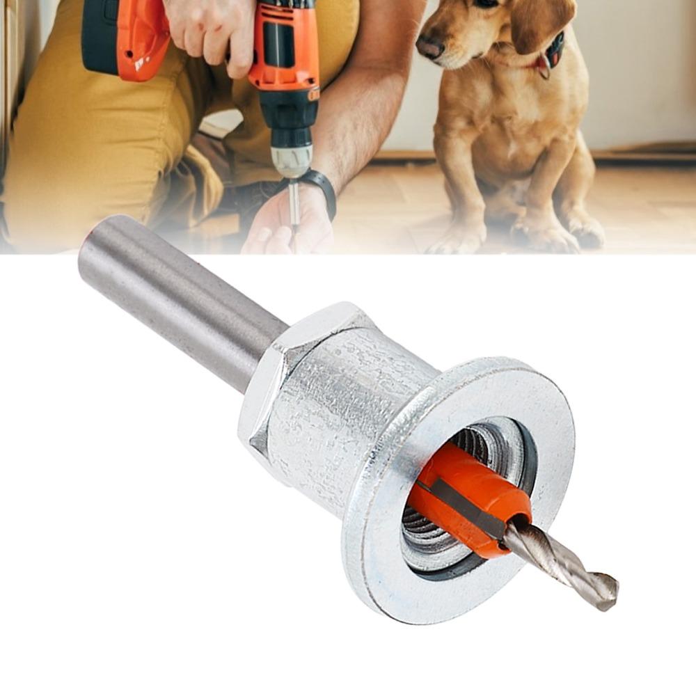 3.5 x 8mm Adjustable Depth Bit Silver Color Taper Hole Drill Woodworking Drill Bit Woodworking