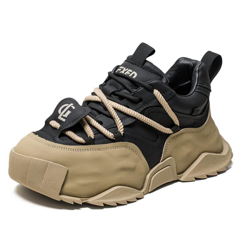 

Men s shoes autumn and winter thick-soled heightening bread shoes new color matching youth sports and leisure dad shoes men s trendy shoes 44
