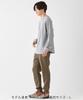 [CLIFMEYER] Honeycomb Waffle Long-Sleeve T-Shirt for Men, X-LARGE, Gray