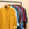100% Coduroy Warm Long Sleeve Men Casual Shirts Winter Cotton Solid Male Business Shirt