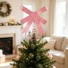 Festival Tree Top Decoration Christmas Trees with Metal Spring Base for Holiday Tree Display and Tabletop Decoration