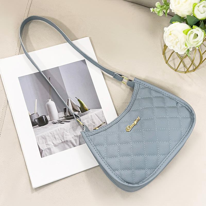 Lychee Print Underarm Bag Soft Fabric Women's Bag High-grade Sense Shoulder Bag
