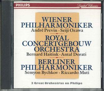 CD VARIOUS - 3 Great Orchestras On Philips SACP13 PHILIPS Japan Classical Used