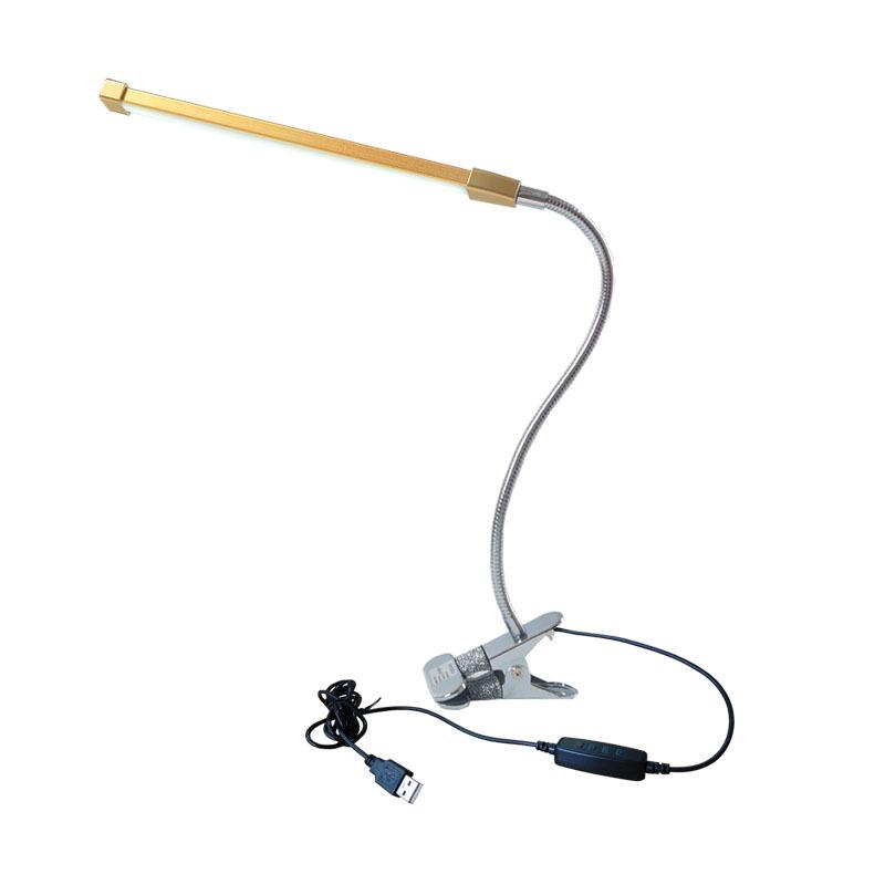 USB clip lamp led eye protection table lamp 10 levels of dimming and color reading lamp bedroom bedside lamp