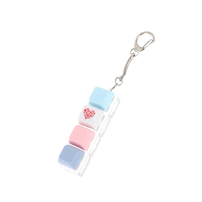 Набор брелоков-переключателей для механической клавиатуры Игрушки для снятия стресса DIY Нажимаемый сенсорный брелок для взрослых