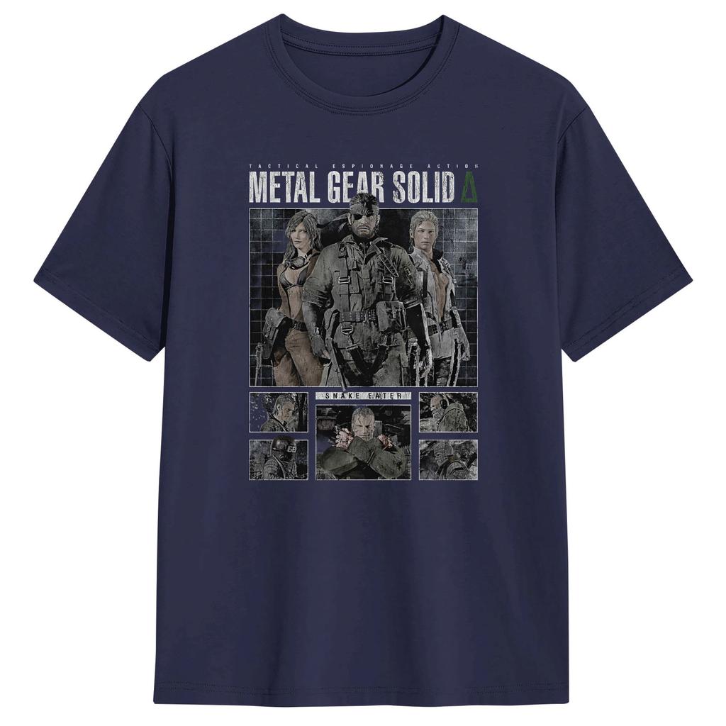 Metal Gear Solid Spel MGS Spel Unisex T-shirts Humor T-shirts Kortärmad Rundhalsad T-shirts Ren Bomull Större Storlekar Toppar