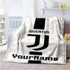 Juventus Customize Your Name Blanket Cozy Customizable Blanket Soft & Cozy Throw For Couch Office Chair Picnics Sofa All-Season Use