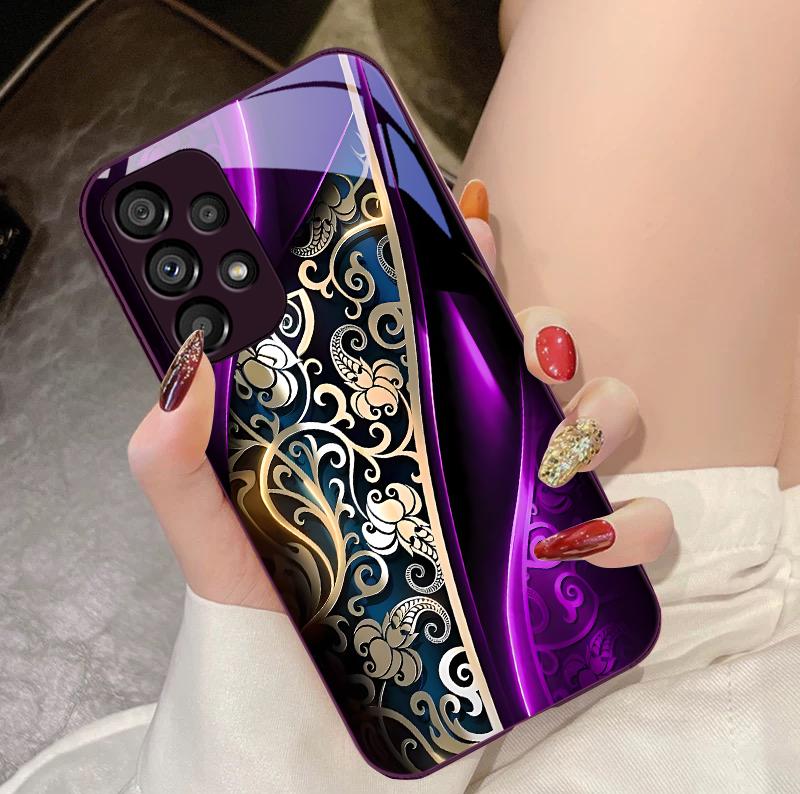 Fate Gear Black For Samsung Galaxy S10 4G S20 11E 30 S21 21Fe 22 S24 Pro S23 Ultra 5G S8 S9 Tempered Glass Phone Case