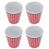 4Pcs/Set Imitation Porcelain Beverage Mug Originality Melamine Cup for Student School Home