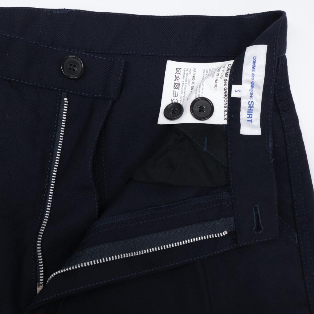 COMME des GARCONS SHIRT 24AW FN-P002 Pantalon en Laine Wool Pantalon Center Press Pants/ Bottoms S NavyUsed