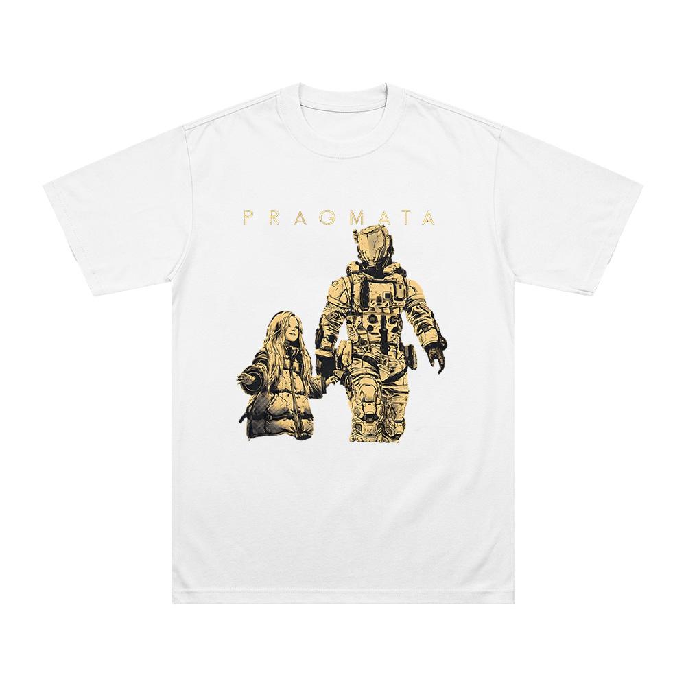 Pragmata Videospiel Astronaut Grafik T-Shirt Gamer Geschenk Hohe Qualität Reine Baumwolle T-Shirts Mode Unisex Bequeme Lockere Kleidung