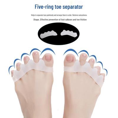 Silicone Toe Separator & Bunion Corrector for Day/Night Relief